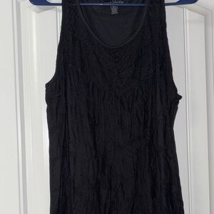 French Laundry Black Lace Sleeveless Tank Top